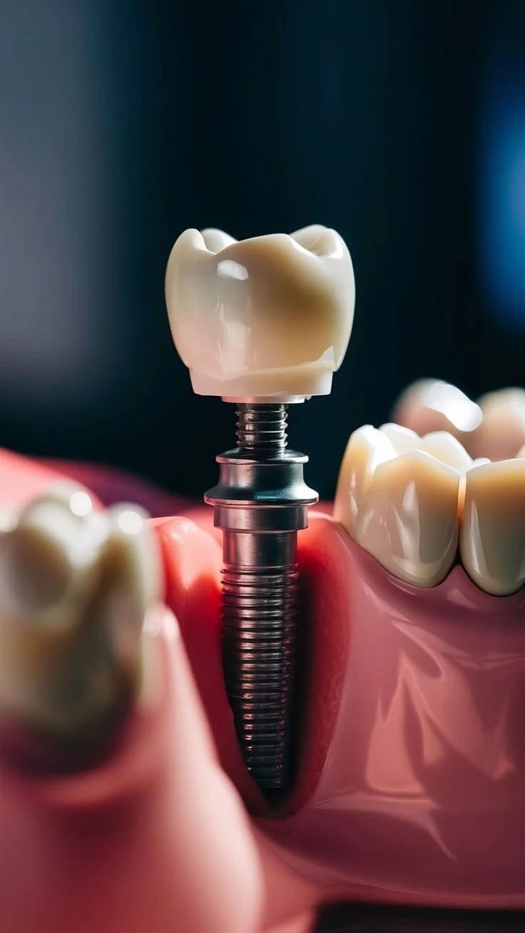 Root canal tooth model at Golden Crown Dental Surgery