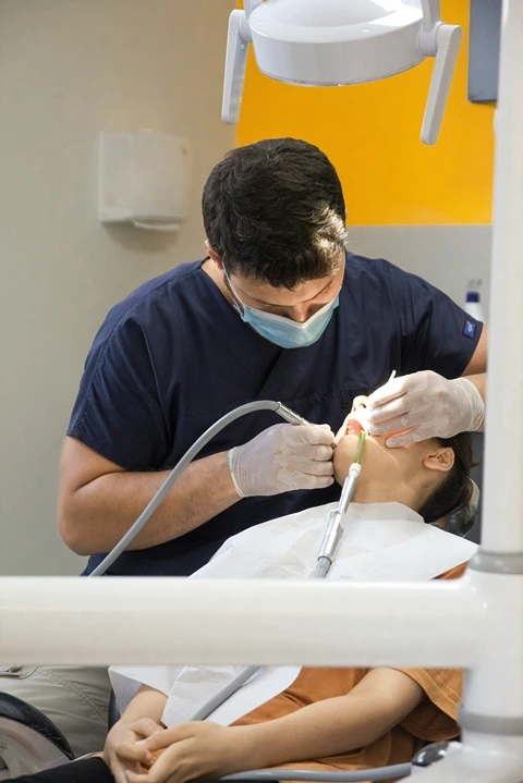 Support for dental procedures with crowns